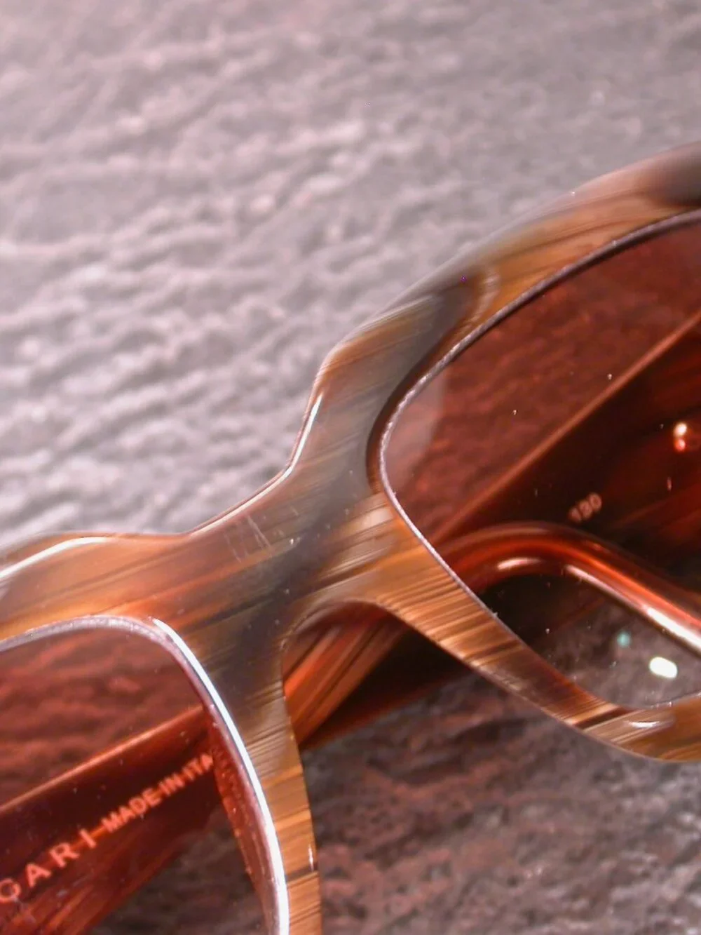 Authentic Bvlgari Horn Stripe Luxury Sunglasses Frames ONLY Italy